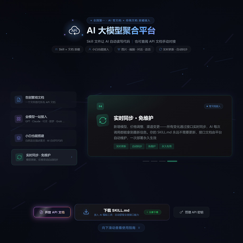 菁选灵创API聚合技术